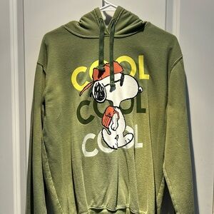Snoopy “Cool” Green Hoodie